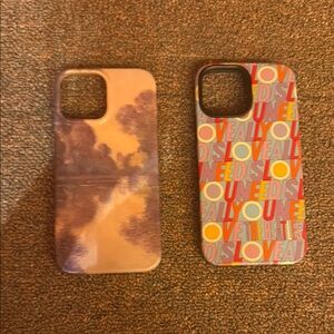 Purple Geometric Hard Shell Phone Case for iPhone 12/13